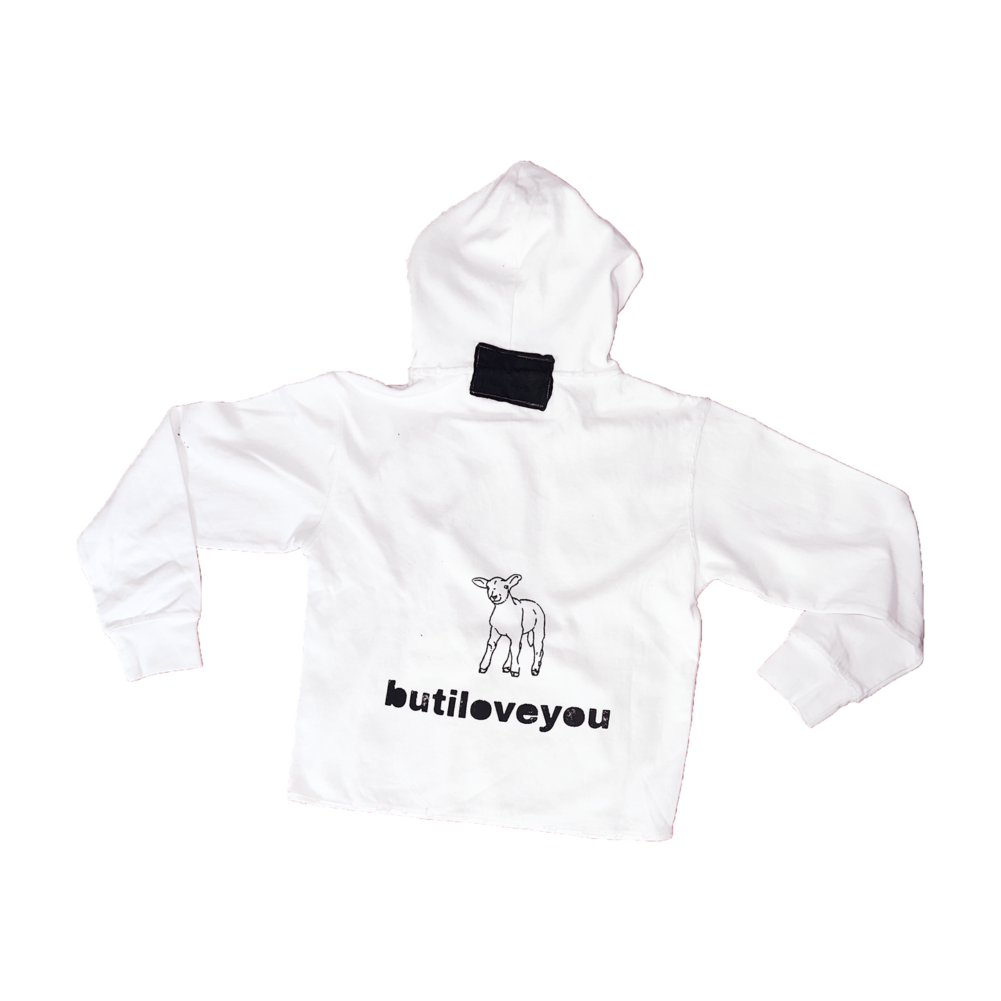 1:1 bily. PULLOVER 'DRUG' HOODIE 000